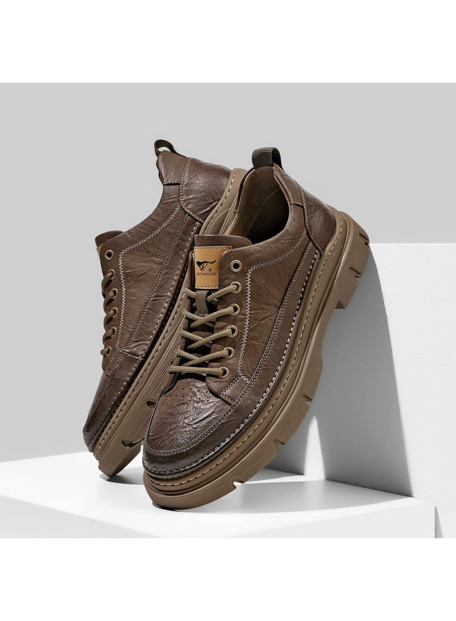 Septwolves Casual Work Boots】25-year Work Boots For Men, British Style, Personalized Fashion, Versatile Men's Boots, Comfortable Outdoor Casual Boots - Image 3