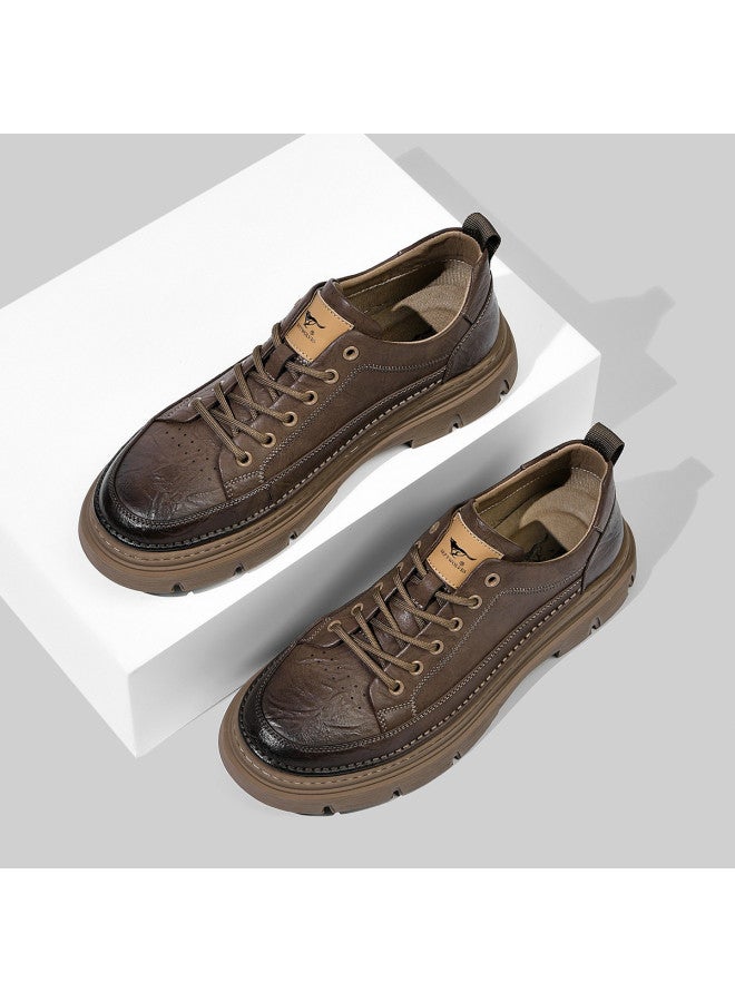 Septwolves Casual Work Boots】25-year Work Boots For Men, British Style, Personalized Fashion, Versatile Men's Boots, Comfortable Outdoor Casual Boots - Image 2