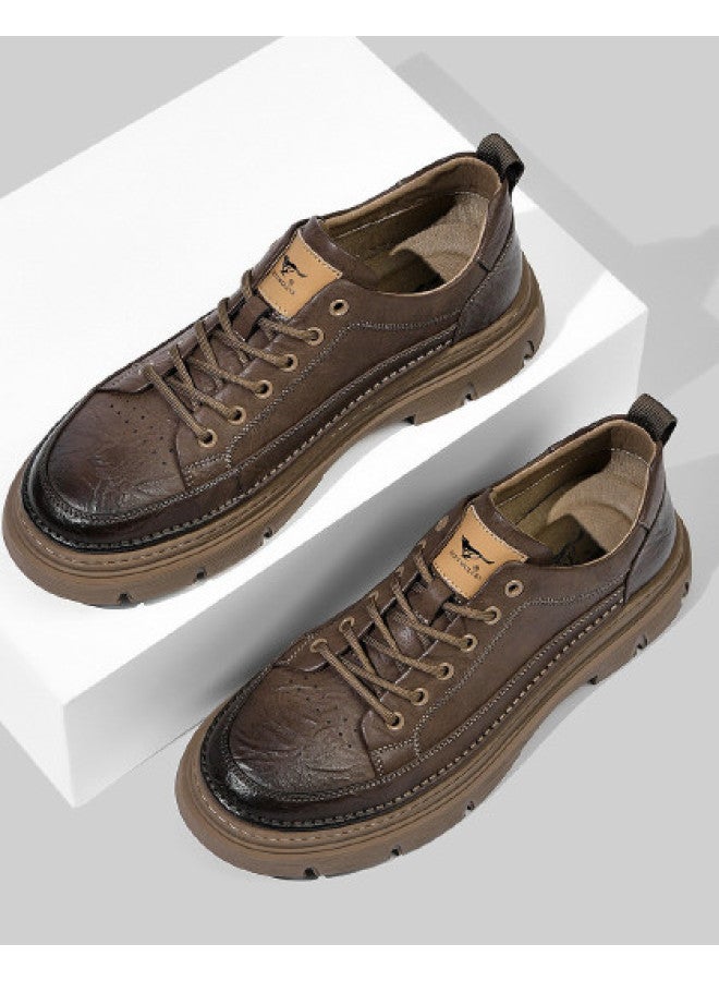 Septwolves Casual Work Boots】25-year Work Boots For Men, British Style, Personalized Fashion, Versatile Men's Boots, Comfortable Outdoor Casual Boots - Image 1
