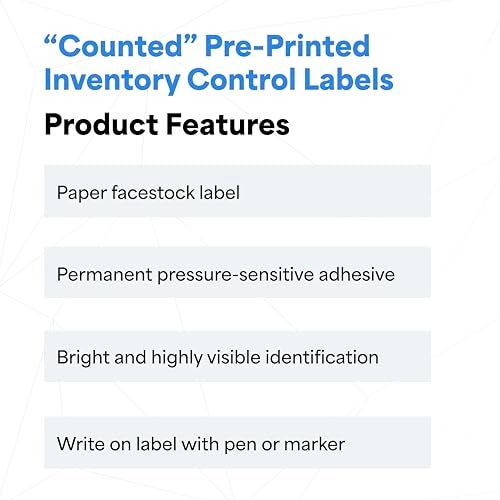 TapeCase INVLBL-023 Counted Inventory Label, Circular Adhesive Label, Green, 2 in, 1000 Labels Per Roll, 1 Roll - Image 2