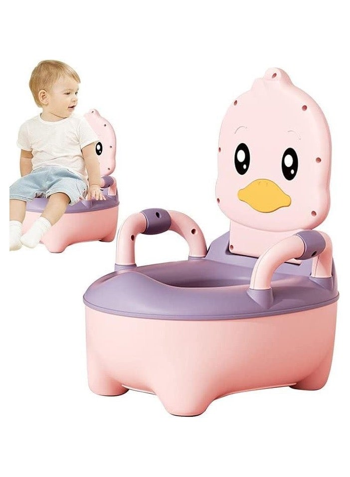 ZAYVA Potty Training Toilet,Realistic Potty Training Seat,Toddler Potty Chair with Soft PVC Seat Removable Potty Pot Toilet,Suitable For Children 1 to 7 Years Old (Pink)  - Image 2