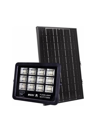 200W Solar LED Flood Light – IP66 Waterproof Outdoor Security Light with Remote Control (6500K Ultra Bright White) - view 2
