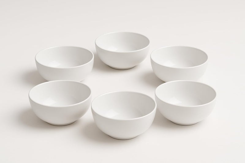 Mirakii White Bone China Small Sauce Bowl 50 ml Set of 6, Mini Dip Bowls for Serving Chutney, Salsa, Pickle, Sauce 207 - Image 2