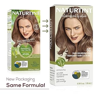 NATURTINT لون شعر 6G أشقر ذهبي داكن ناتورتينت 528 أونصة سائلة - Image 2