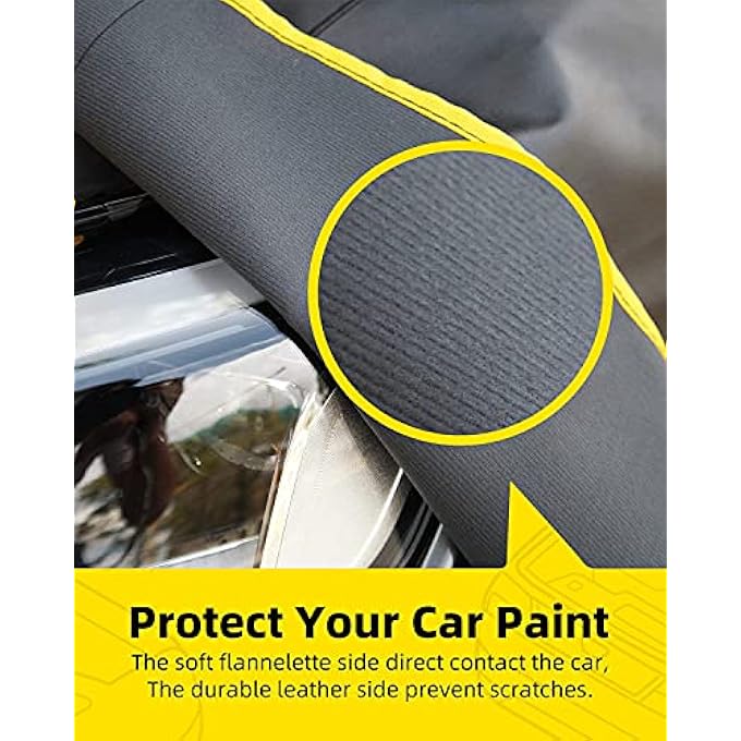 Joiify 3Piece Automotive Magnetic Fender Covers For Mechanics 25 Strong Magnets Microfiber Leather Car Protector Mats For Sedan Or Station Wagon  Size M - Image 5