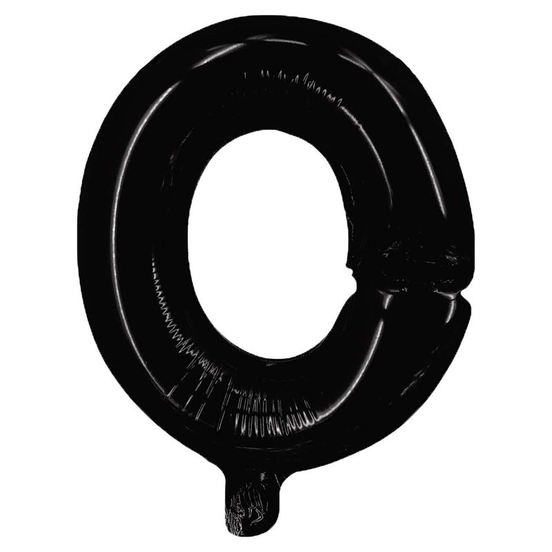 Party Time 16 Letter Foil Balloon O Black - Image 2