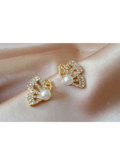 NIBEMINENT Rhinestone Studded Butterfly Design Stud Earrings  - Image 4