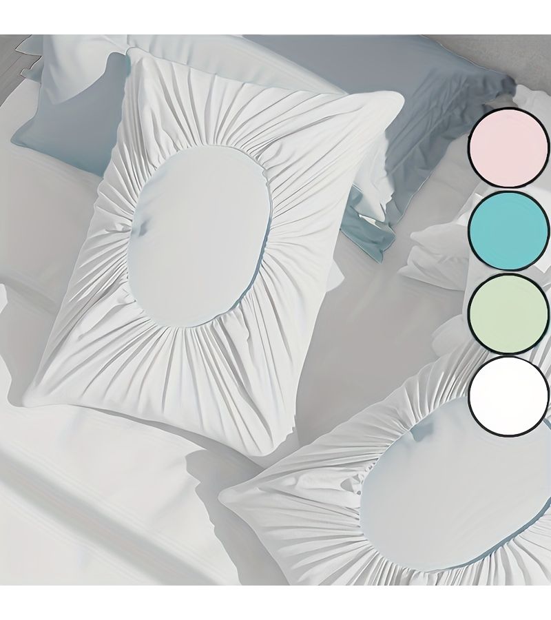 Soft Disposable Travel Pillowcases White Set Of 10 Non Fabric Hand Washable For Hotels Travel - Image 2