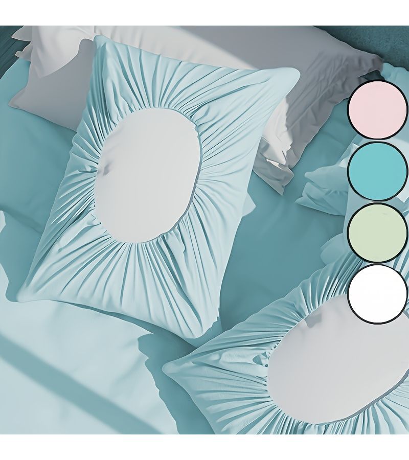 Soft Disposable Travel Pillowcases White Set Of 10 Non Fabric Hand Washable For Hotels Travel - Image 1
