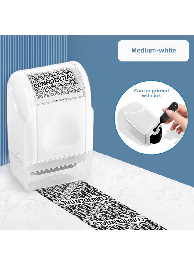 Roller-type Security Seal Random Code Privacy Seal Original Seal Oil Express Daub Pen Anti-leak Cover Information - Image 1