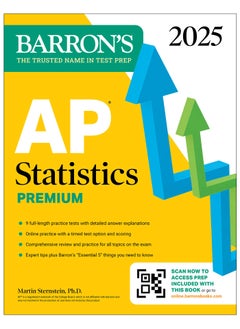 AP Statistics Premium, 2025: Prep Book with 9 Practice Tests + Comprehensive Review + Online Practice 