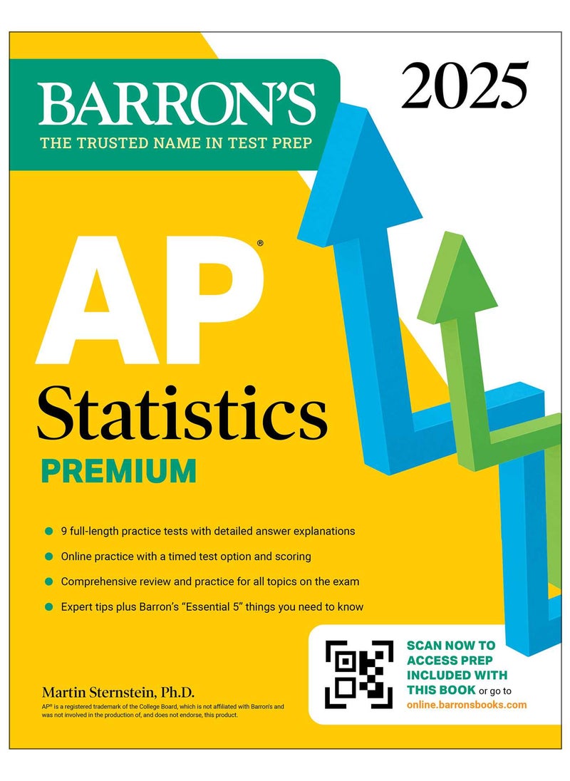 null - AP Statistics Premium, 2025: Prep Book with 9 Practice Tests + Comprehensive Review + Online Practice - Image 1