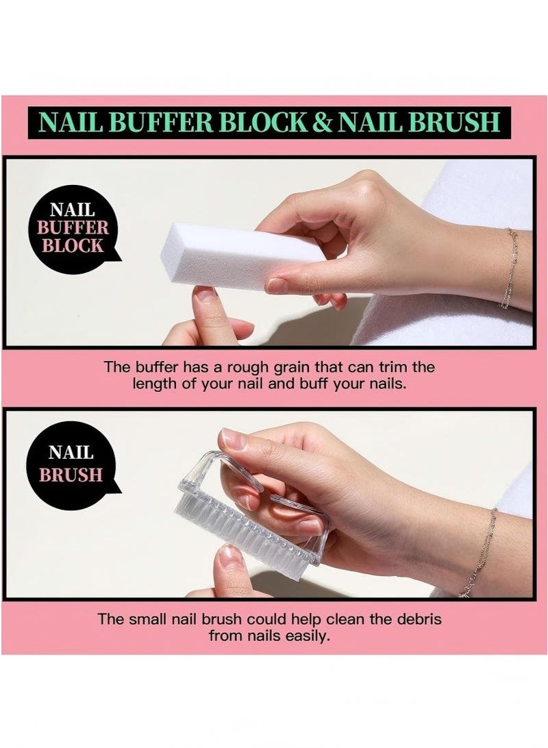 مجموعة باديكير للعناية باليدين والقدمين، مبرد أظافر 100/180، كتلة صقل أظافر، مقص بشرة، أداة دفع بشرة، مقص بشرة، أدوات أظافر - Image 2