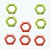 UURCSKY 8pcs Aluminum RC Wheel Nuts 17mm Thread 10mm for ARRMA HSP AXIAL FS HIMOTO Redcat Upgraded HopUp Parts GreenRed - Image 3