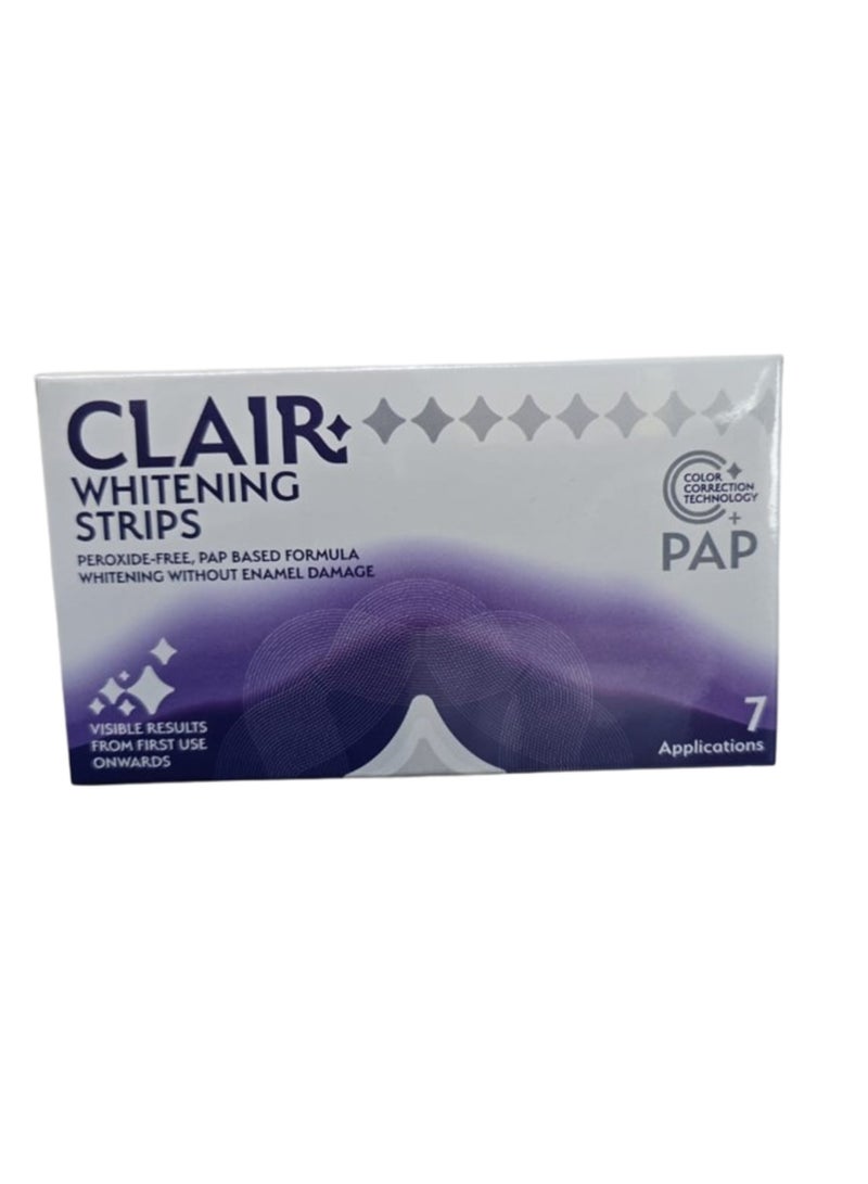Teeth Whitening Strips 7 Applications | Peroxide Free Tooth Whitening | Dental Whitening Kit