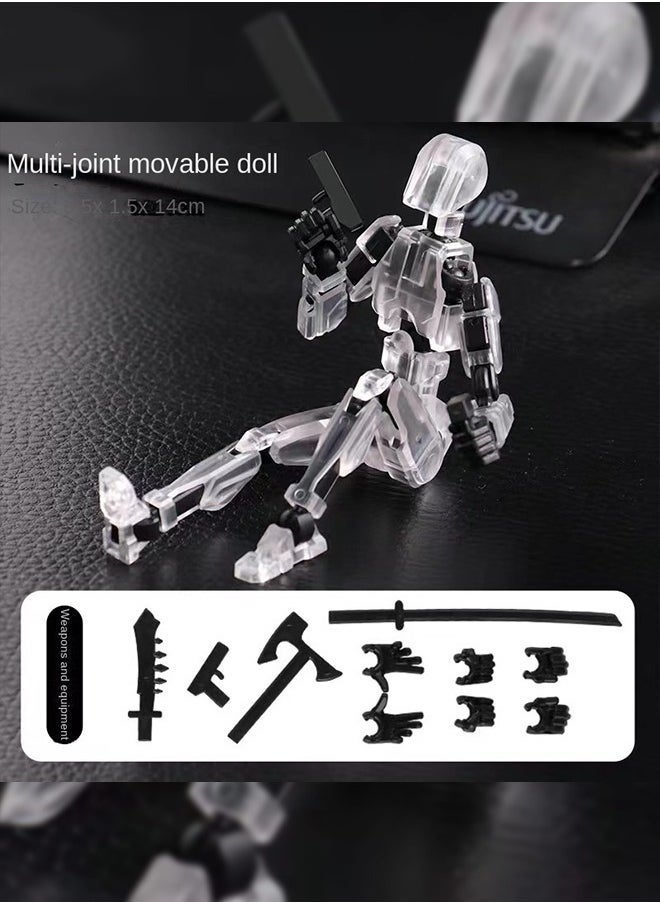 Haidue - 11Pcs 3D Printed Doll Toy Dummy Doll, Movable Joints Can Be DIY Assemble - Image 1