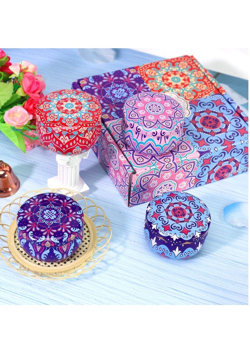 جينتيك - مجموعة شموع معطرة مجموعة هدايا فاخرة برائحة معدنية من القصدير يار سوي فاس للعلاج بالروائحهدية عيد رمضان - Image 1