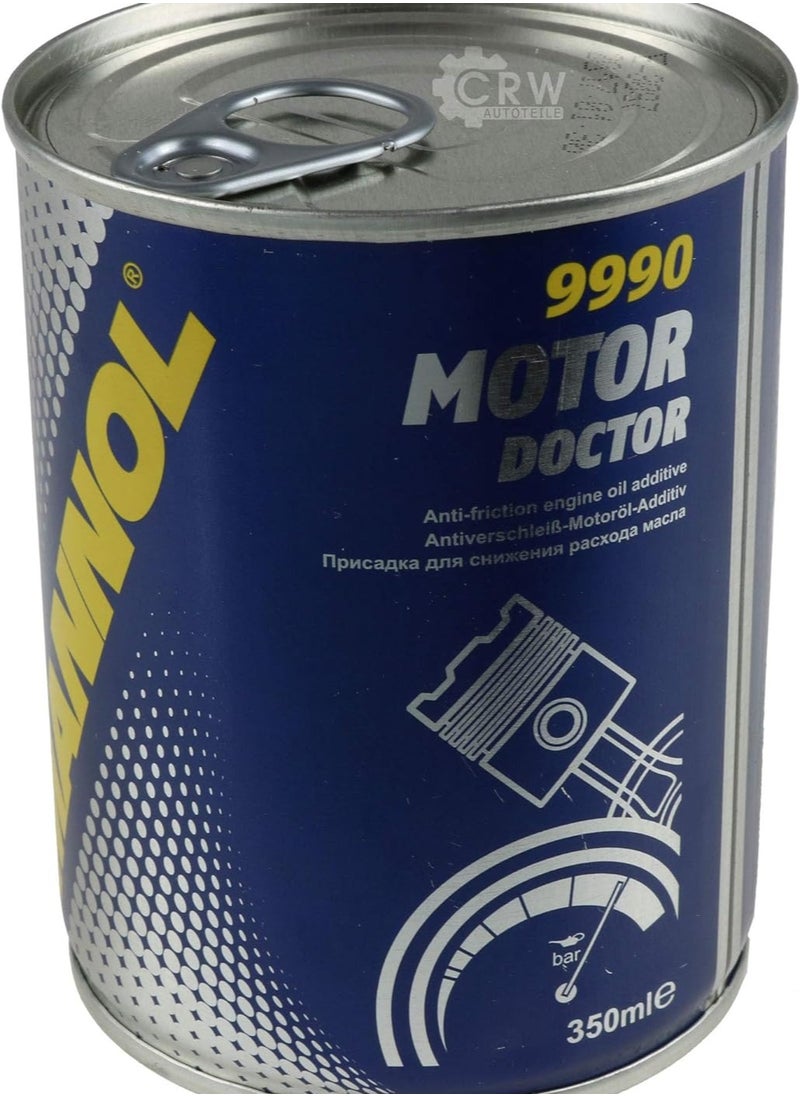 MANNOL مادة مضافة للزيت MANNOL 9990 مادة مضافة للزيت من Motor Doctor | مصممة لزيادة ضغط الزيت وتقليل استهلاك الزيت في المحركات - 350 مل  - Image 1