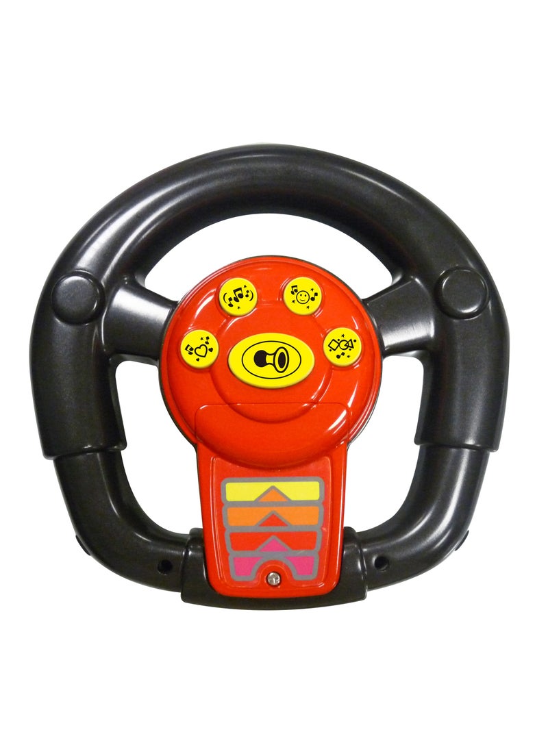 Lovely Baby عربة دفع للأطفال لطيفة 382A لعبة ركوب سيارة للأطفال مع زر جرس، مسند ظهر مرتفع ومساحة تخزين - وردي - Image 2