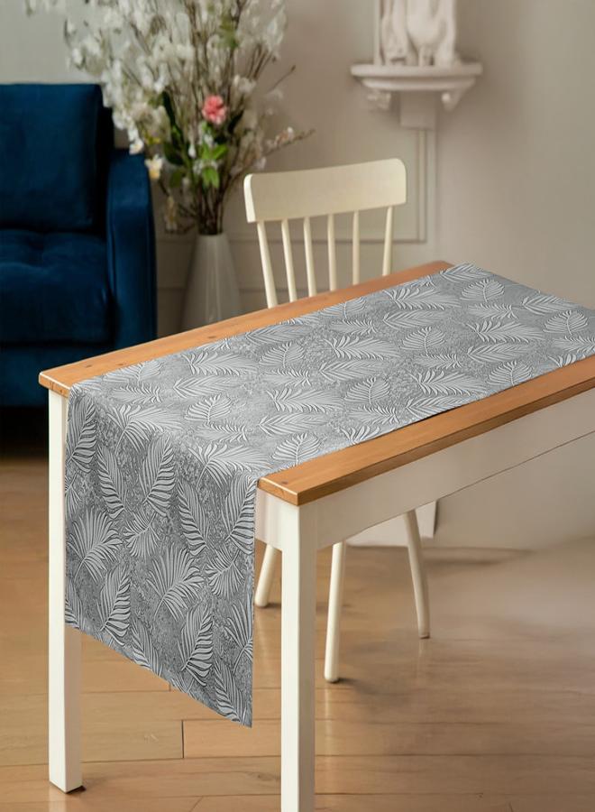  انتكس بيت الستائر مفرش طاولة من الكتان من انتكس هوم اناليا  مناسب لطاولات الاستقبال وغرف المعيشة وغرف النوم - تصميم عصري - طقم من قطعتين 45x130 cm - Image 1