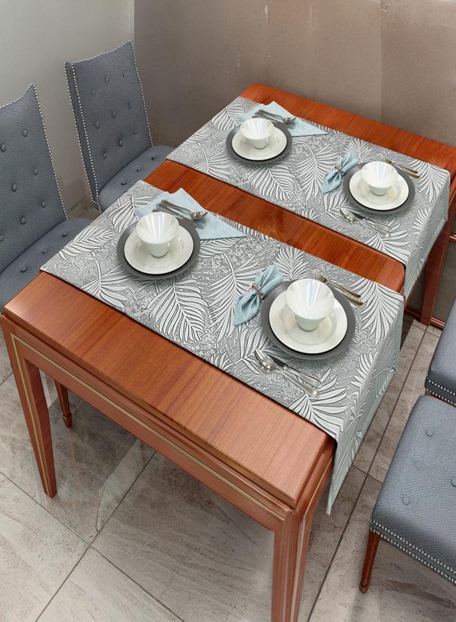  انتكس بيت الستائر مفرش طاولة من الكتان من انتكس هوم اناليا  مناسب لطاولات الاستقبال وغرف المعيشة وغرف النوم - تصميم عصري - طقم من قطعتين 45x130 cm - Image 2