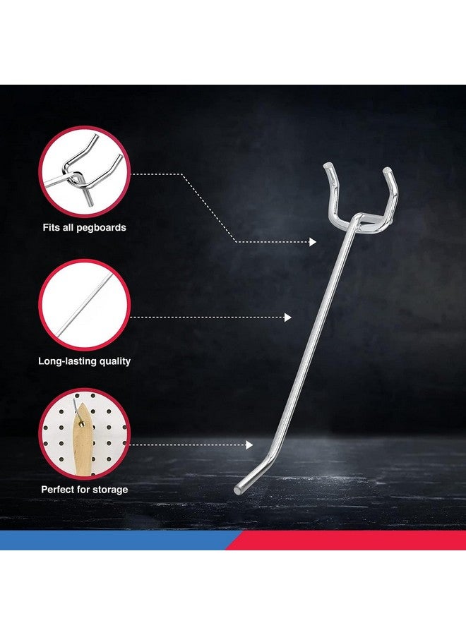 نيكو مجموعة خطافات لوحات تعليق متينة من نيكو 53100A، مقاس 4 بوصات، عبوة من 50 خطافًا، مقاس 1/8 بوصة للوحات تعليق بمسافة بوصة واحدة، خطافات متعددة الاستخدامات لتنظيم الحائط في المنزل أو المرآب - Image 3