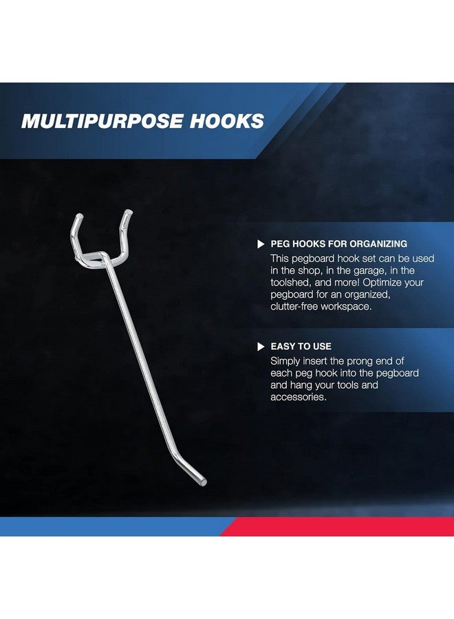 نيكو مجموعة خطافات لوحات تعليق متينة من نيكو 53100A، مقاس 4 بوصات، عبوة من 50 خطافًا، مقاس 1/8 بوصة للوحات تعليق بمسافة بوصة واحدة، خطافات متعددة الاستخدامات لتنظيم الحائط في المنزل أو المرآب - Image 2