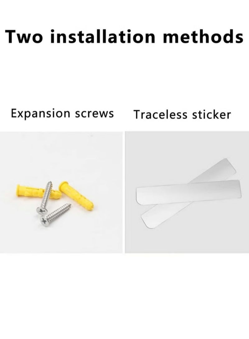 Wall Mounted Storage Rack Storage Rack Compatible with Laptops/Wifi Routers/Network Switches/Modems/Audio Devices and More (White) - Image 5