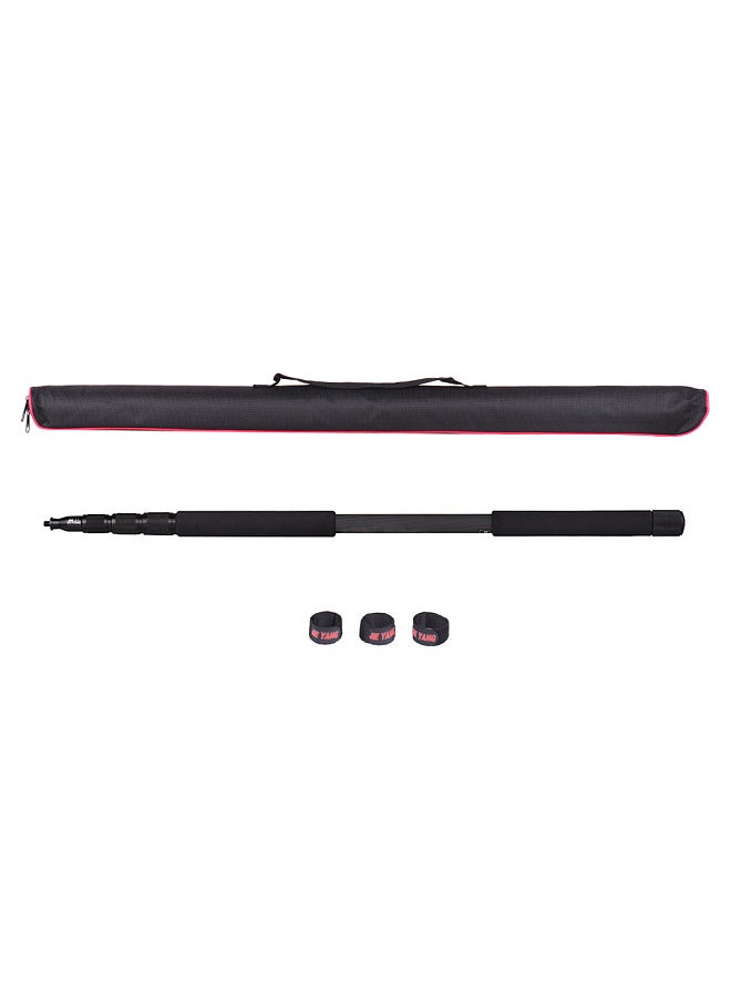 JIE YANG - 3m/9.8ft Lightweight Carbon Fiber 4 Sections Extendable Telescoping Microphone Boom Pole Arm Extension with 3kg/6.6lbs Load Capacity - Image 1