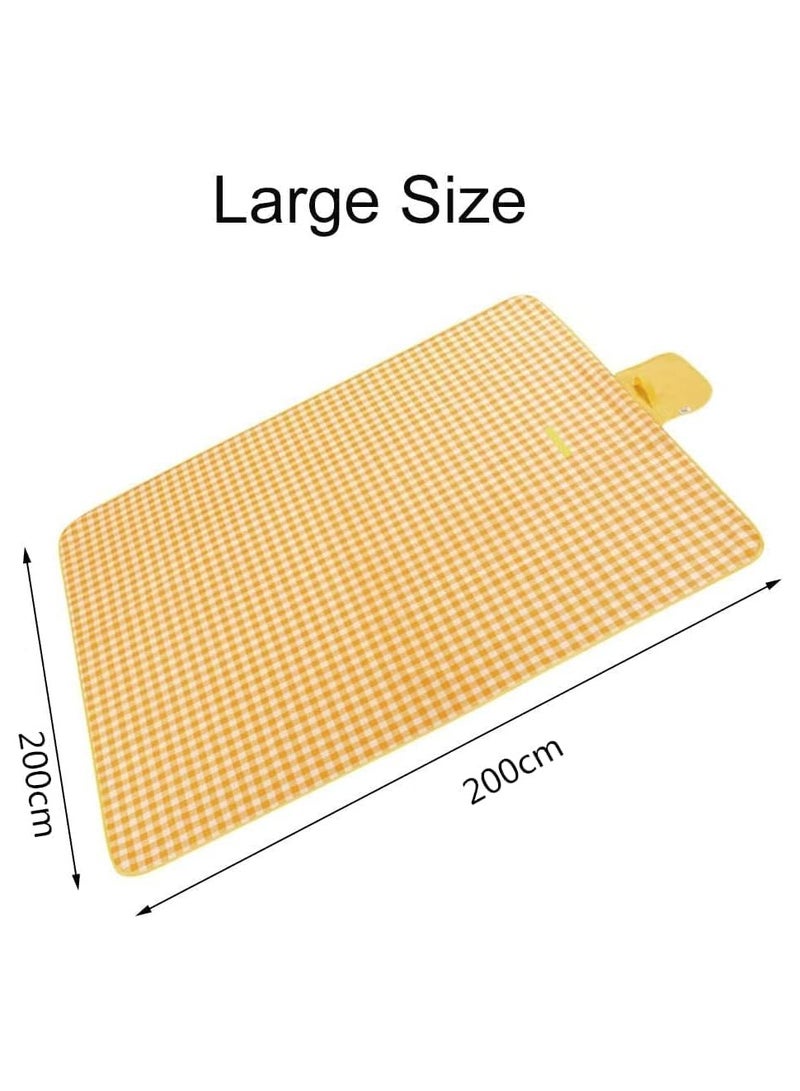 Picnic Blanket Outdoor Mat,Beach and Desert Mat,Foldable 200 * 200cm Large Size Waterproof and Sandproof Camping Mat - Image 3