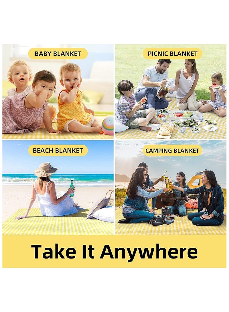 Picnic Blanket Outdoor Mat,Beach and Desert Mat,Foldable 200 * 200cm Large Size Waterproof and Sandproof Camping Mat - Image 4