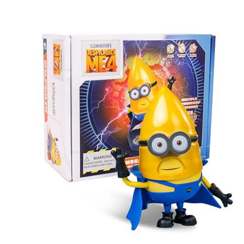 YOLOPARK Minions Toy Despicable Me 4 Toys51 Inch Mega Gus Action Figures6 Interchangeable Expressions and Rotatable Head Minion Model KitsGifts for Kids Ages 8 Years Older - Image 1