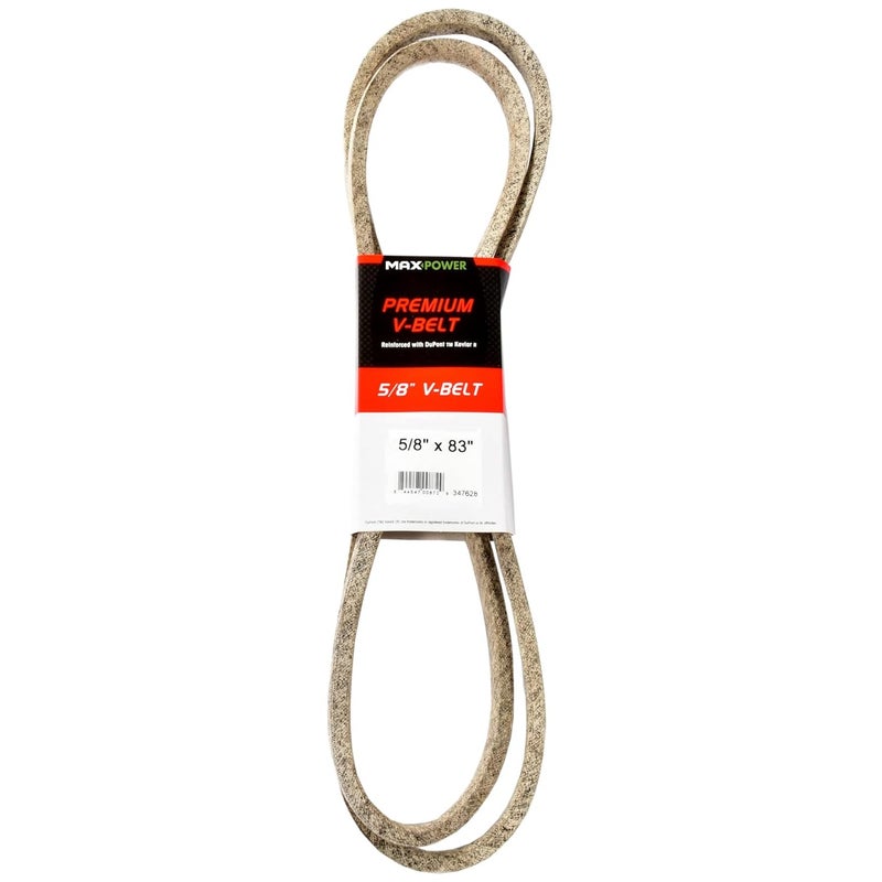 Maxpower 347628 Premium Belt Reinforced with Kevlar Fiber Cords, 5/8" x 83" - Image 1