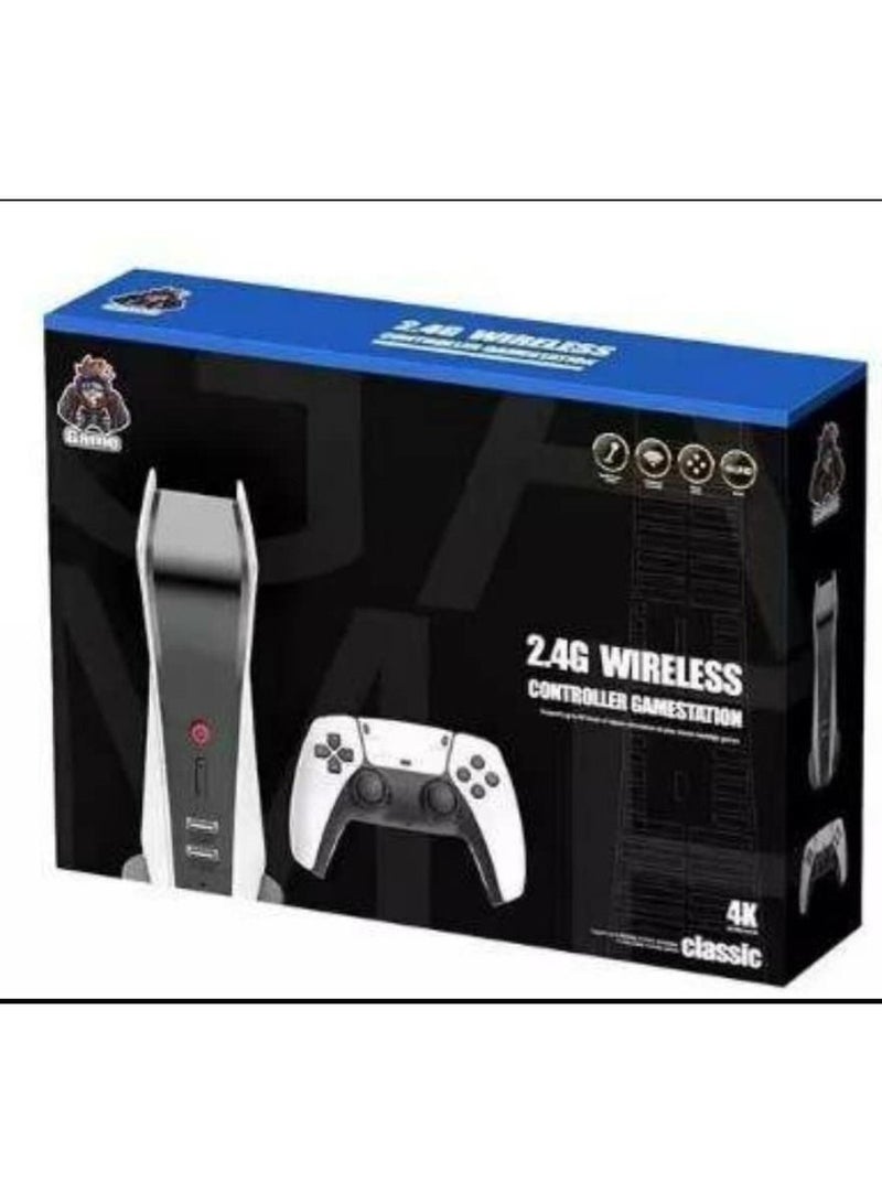 بايكو لعبة 2.4G وحدة تحكم لاسلكية مزدوجة عصا ألعاب 4K HD فيديو وحدة تحكم ألعاب منزلية مزدوجة لوحة ألعاب لاسلكية وحدة تحكم في الألعاب مشغل ألعاب كلاسيكي محطة ألعاب كلاسيكية - Image 1