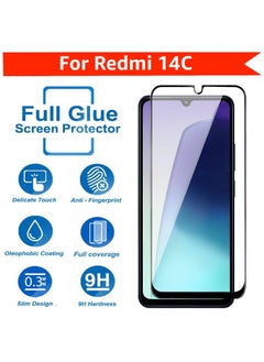 Deer Xiaomi Redmi 14C Deer Premium Tempered Glass Screen Protector With Black Frame  - Image 4