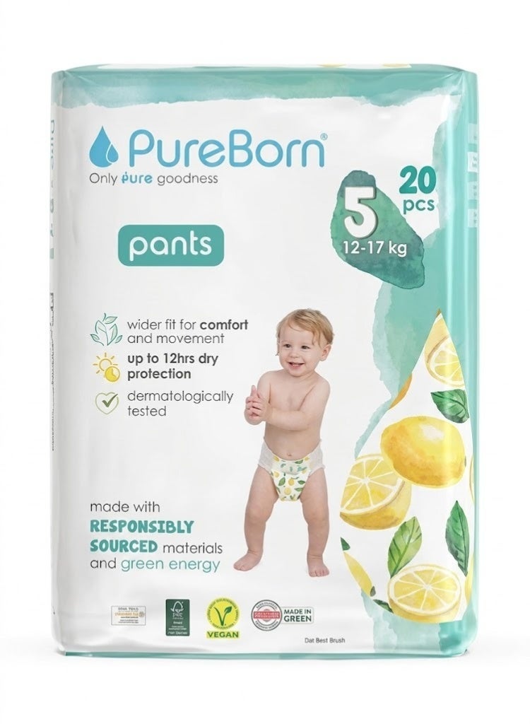 PureBorn Day And Night Dream Size 5 ( 12-17kg) 20 Counts - Image 1