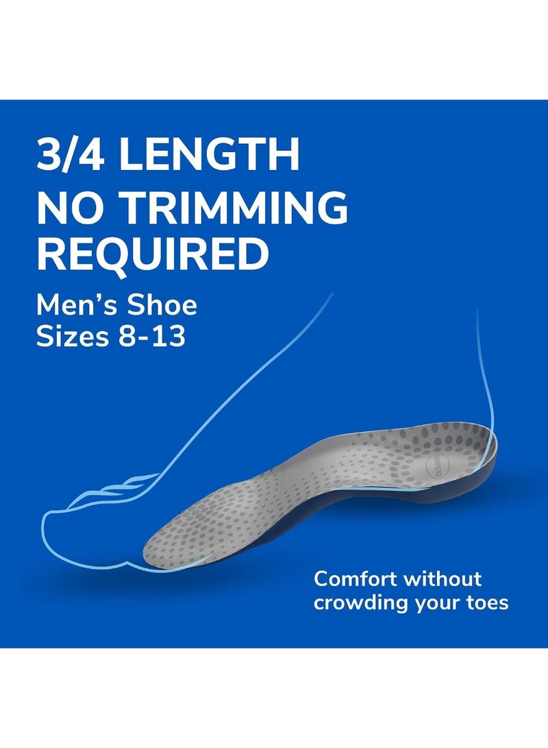 Dr. Scholl's Tri-Comfort Insoles for Men, Cushioning and Arch Support for Heel, Arch and Ball of Foot, Men's Sizes 8-12 - Image 5