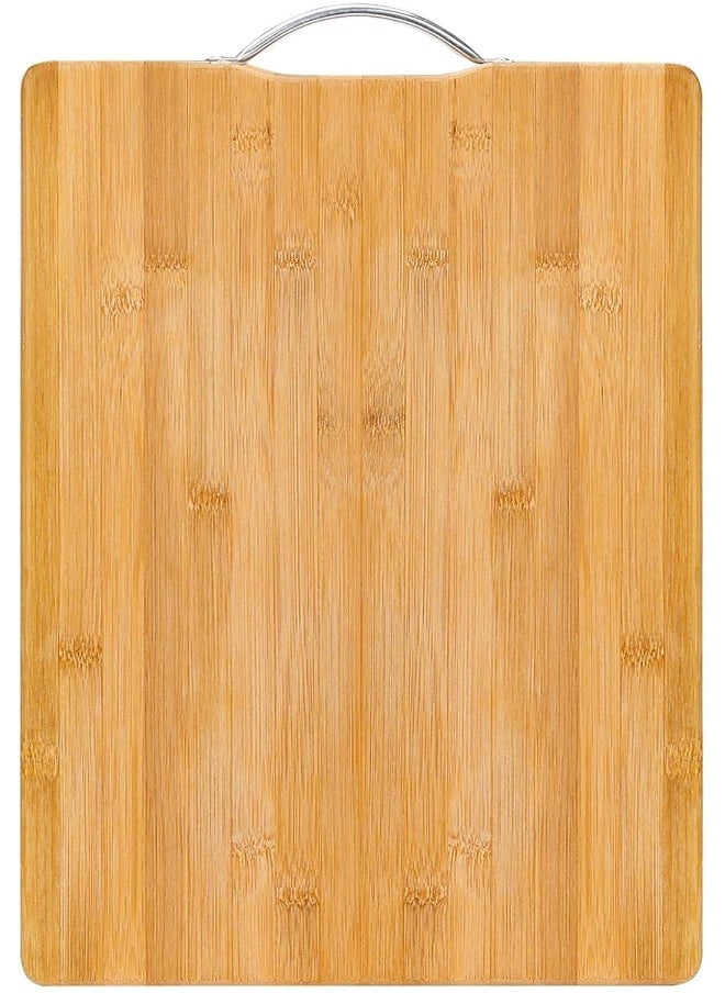 MOMENT - Bamboo Cutting Boards For Kitchen, Extra Large Wood Cutting Board With Deep Juice Groove And Handle Heavy Duty Chopping Board, [40 X 30Cm] - Image 1