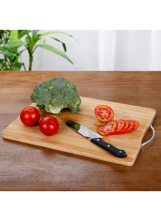 MOMENT - Bamboo Cutting Boards For Kitchen, Extra Large Wood Cutting Board With Deep Juice Groove And Handle Heavy Duty Chopping Board, [40 X 30Cm] - Image 1