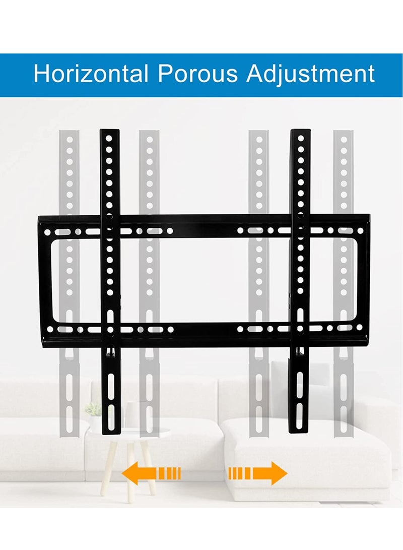 TV Wall Mount 26-60 Inches Ultra Strong Slim Fixed TV Bracket Heavy Duty Ultra Super Strong 50KG TV Wall Mount with Wall Fixing Kit for Flat Curved Screen TV LED, LCD OLED and Plasma 50Kg - Image 3