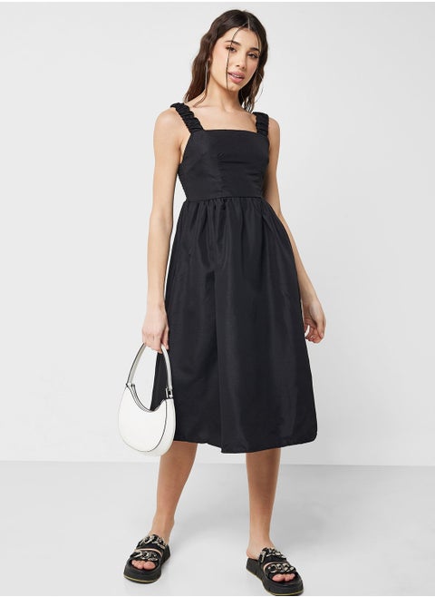 Shoulder Strap A-Line Dress