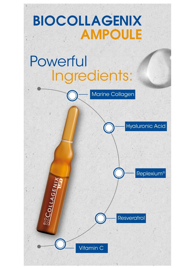 اي اس آي جرعة واحدة مضادة للشيخوخة - تركيبة تجميلية لشد البشرة بالكولاجين وحمض الهيالورونيك والريسفيراترول لشد البشرة وترطيبها بعمق وتقليل التجاعيد والانتفاخات وتحسين ملمس البشرة، أمبولة واحدة - Image 4