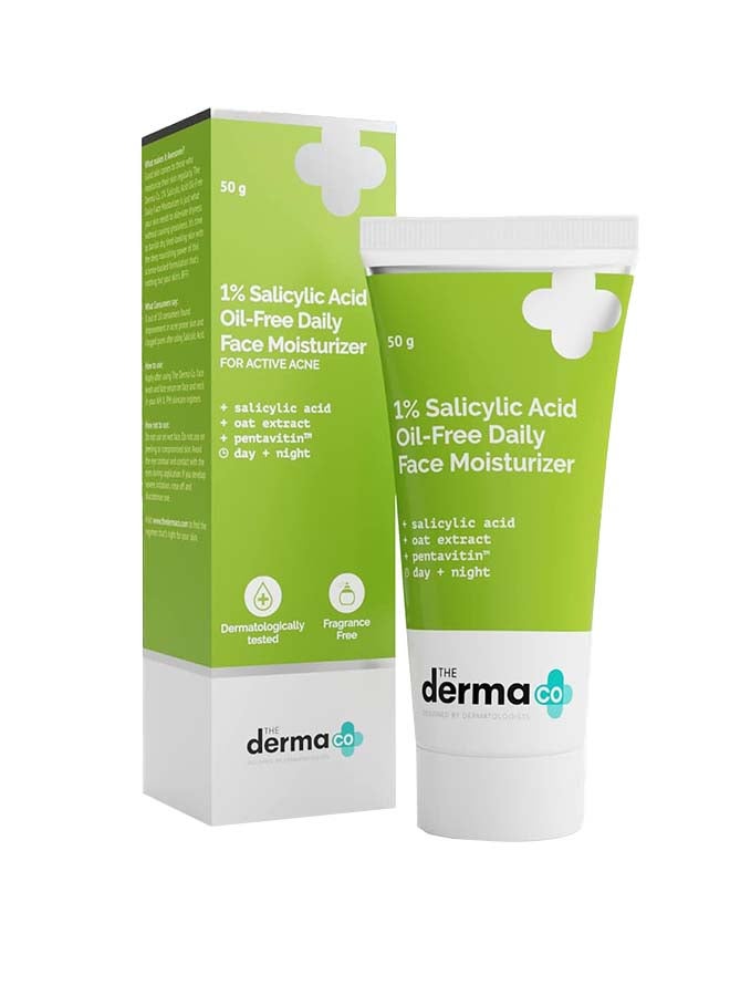 THE derma Co 1% Salicylic Acid Oil-Face Moisturizer - Image 1