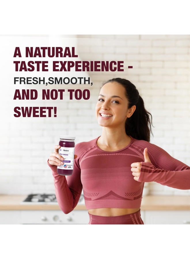 Biolore Sea Moss Gel - Elderberry 16oz, Wildcrafted Irish Seamoss with Essential Vitamins & Trace Minerals, Vegan Superfood Made in USA - Image 2