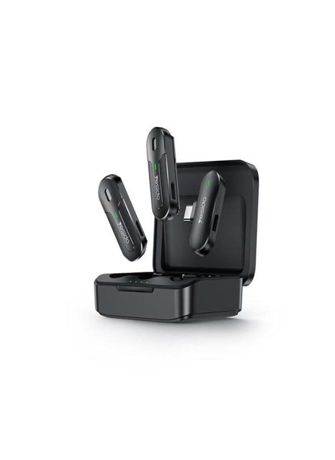 Yesido KR17 2 in 1 Type-C Wireless Microphone with Charging Box  - Image 1