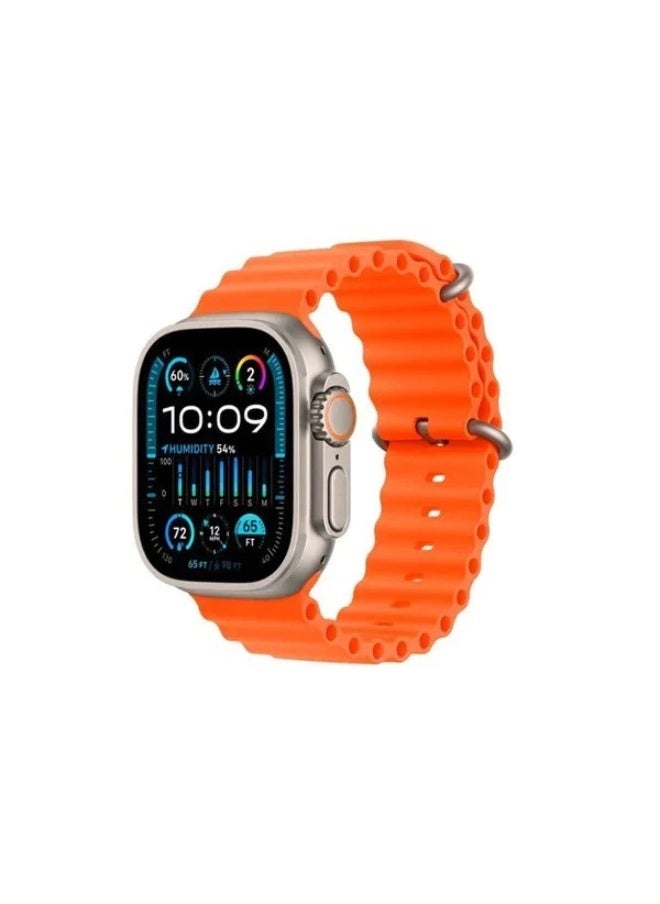 Generic - Smart Watch T800 ULTRA 2 Plus Bluetooth Calling Health Monitoring Orange - Image 1