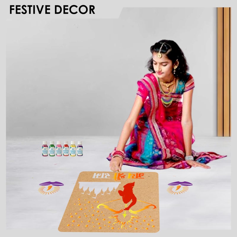 SOLOBOLO Lord Rama Decorative Stencils for Welcoming Lord Rama to Ayodhya | Festive Rangoli Stencils | Model No 61WS0566 - Image 5