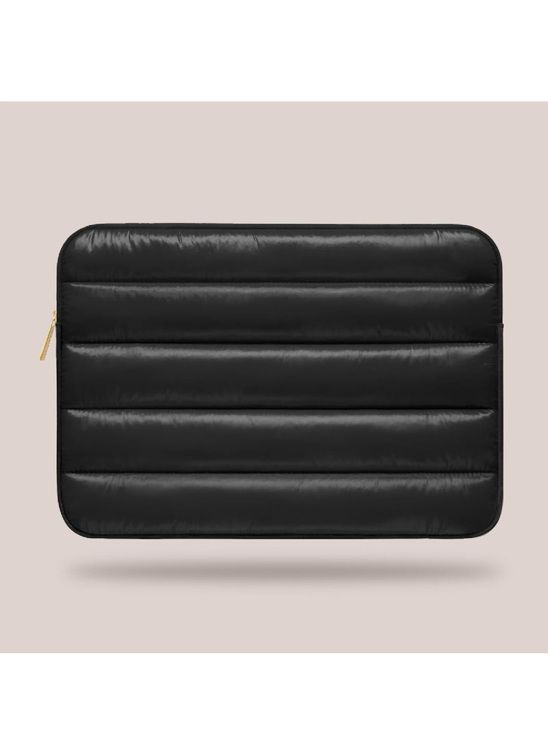 Rock Pow - Puffy 15-16 Inch Beige Laptop Sleeve for Women and Men MacBook Pro 16 Inch Case Cute Computer Sleeve Carrying Case Laptop Bag/Asus/Dell/HP 15.6 Inch Laptop Cover - Image 1