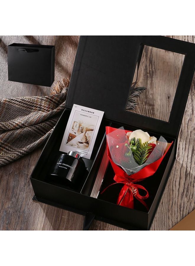 Women's Day Gift For Mom And Teacher, Practical Carnation Bouquet, Long-lasting Aromatherapy Gift Box Set For Women