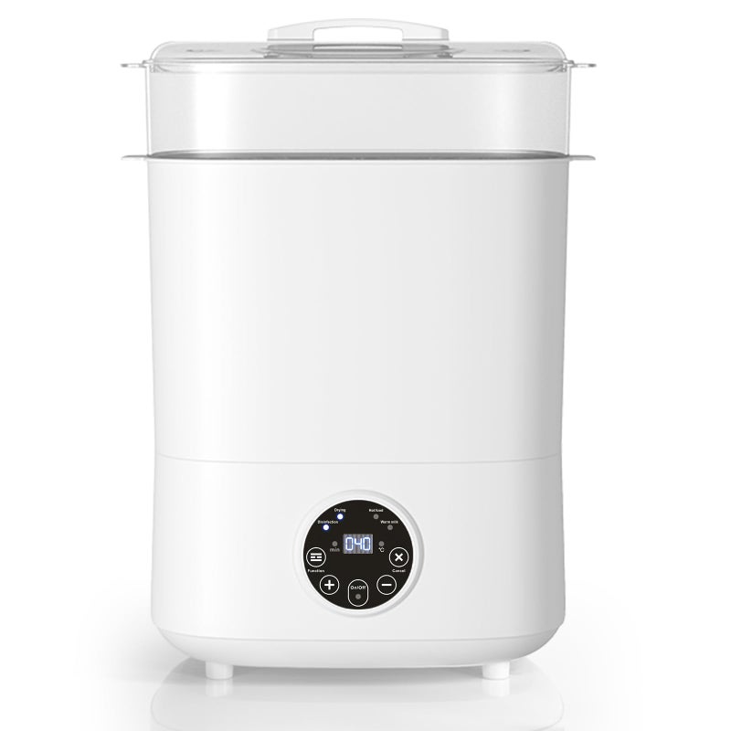 Fisca Baby Bottle Sterilizer and Dryer, 5-in-1 Large Capacity Bottle Sanitizer and Dryer, 2 Layers Compact Baby Bottle Electric Steam Sterilizer and Dryer for Baby Bottles, Pacifiers, Pump Parts - Image 1